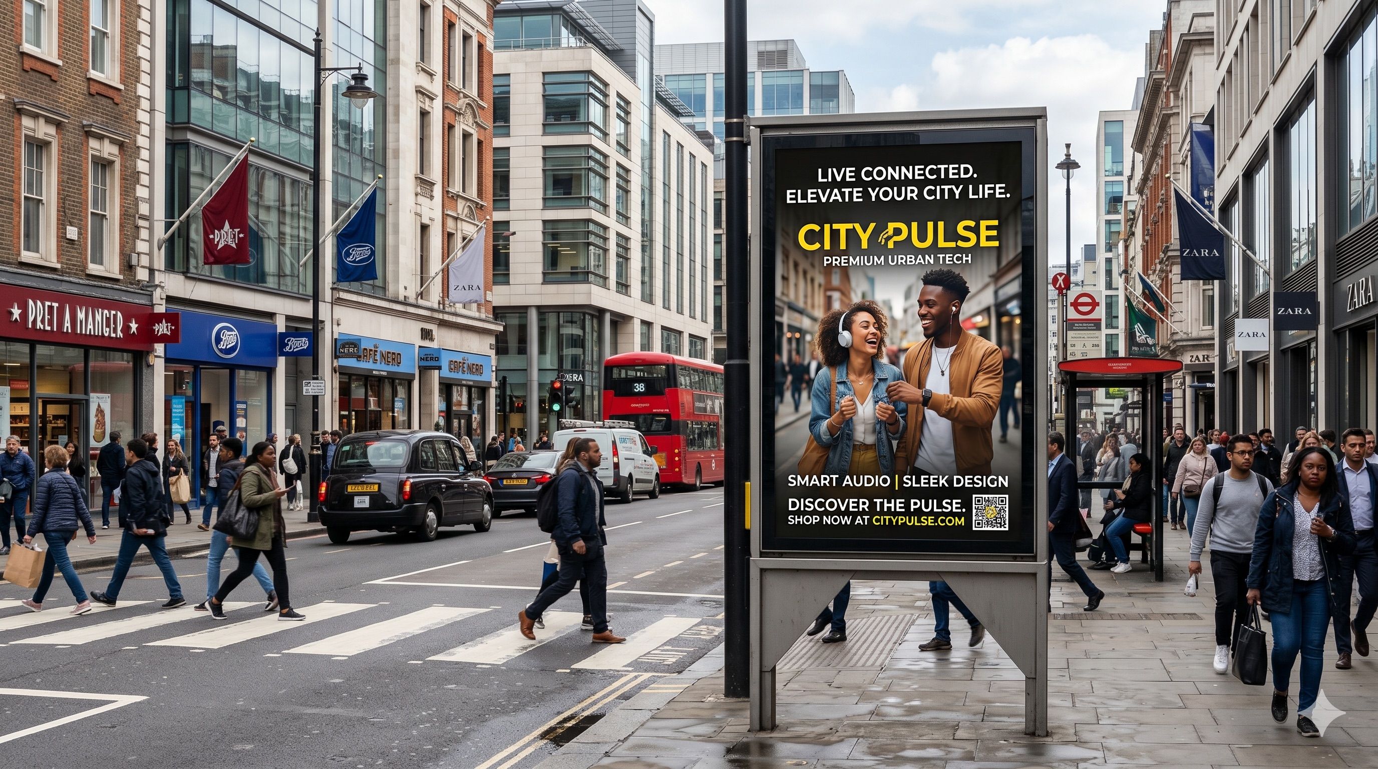 Urban billboard poster