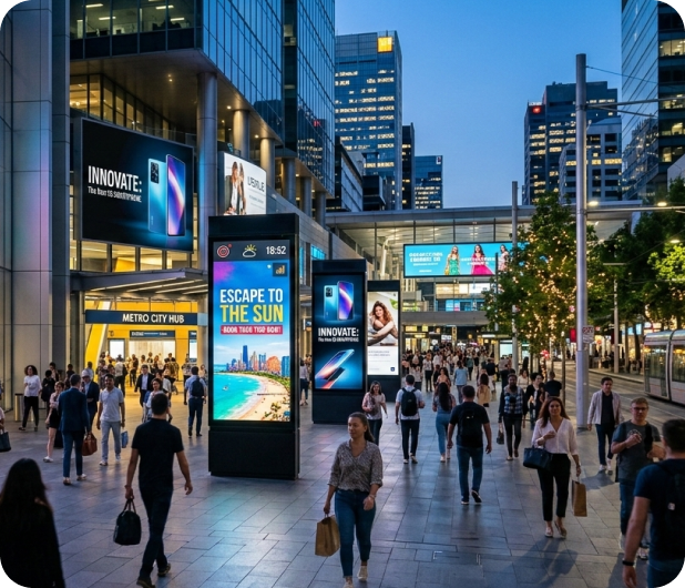 Visualisierung für Digital Out-of-Home