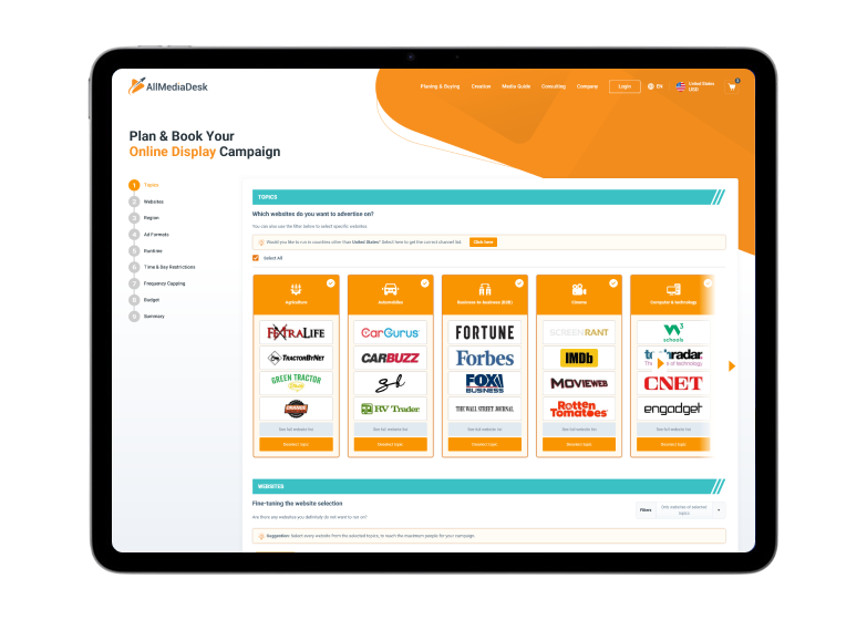 Vorschau zur digitalen Kampagnenplanung