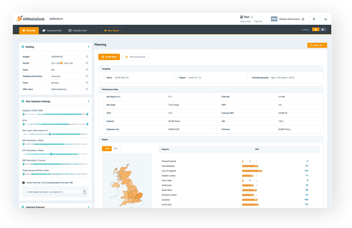 DSP, campaign management and planning tool